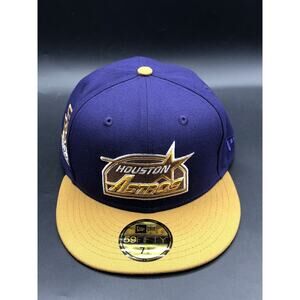 Houston Astros New Era Purple Custom Side Patch 59FIFTY Fitted Hat - Men's 7 5/8